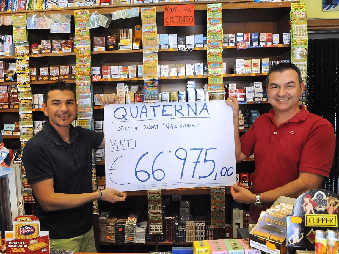 Vinti quasi 67 mila euro con una giocata da 50 cent