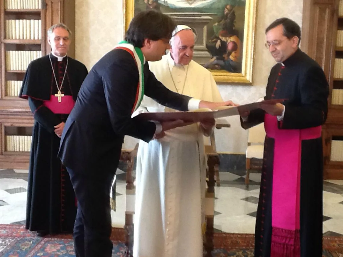 Brignolo in visita da Papa Francesco