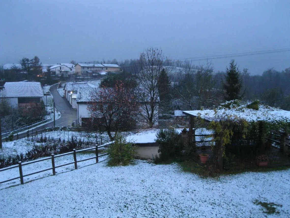 Prima neve sulle colline astigiane