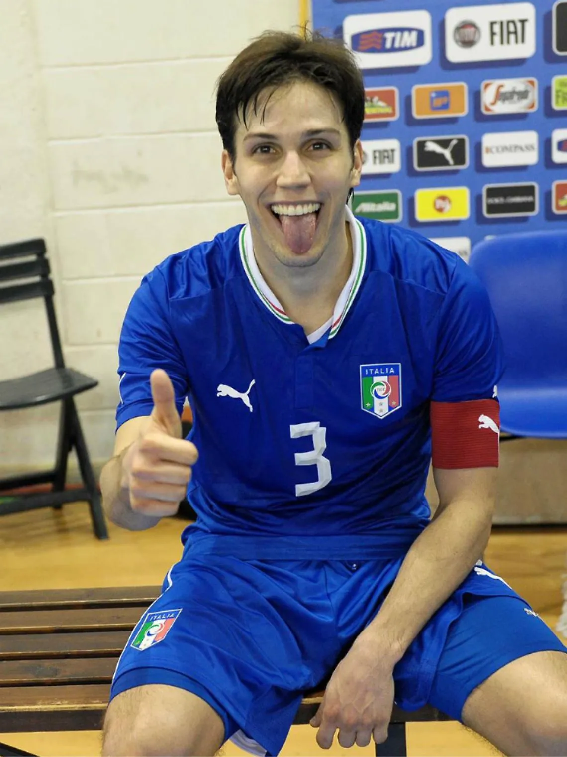 Calcio a 5, tre gol per Vampeta in azzurro
