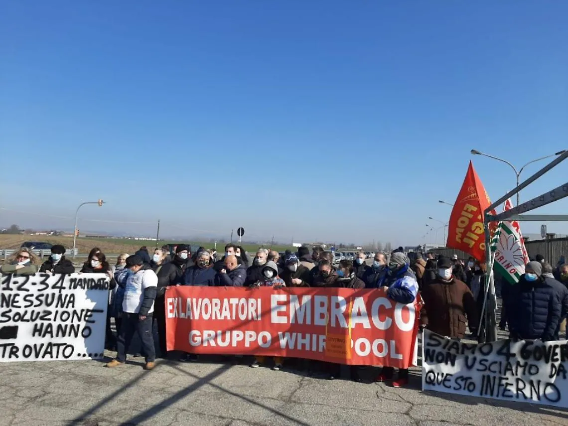 Manifestazione Embraco 17 febbraio