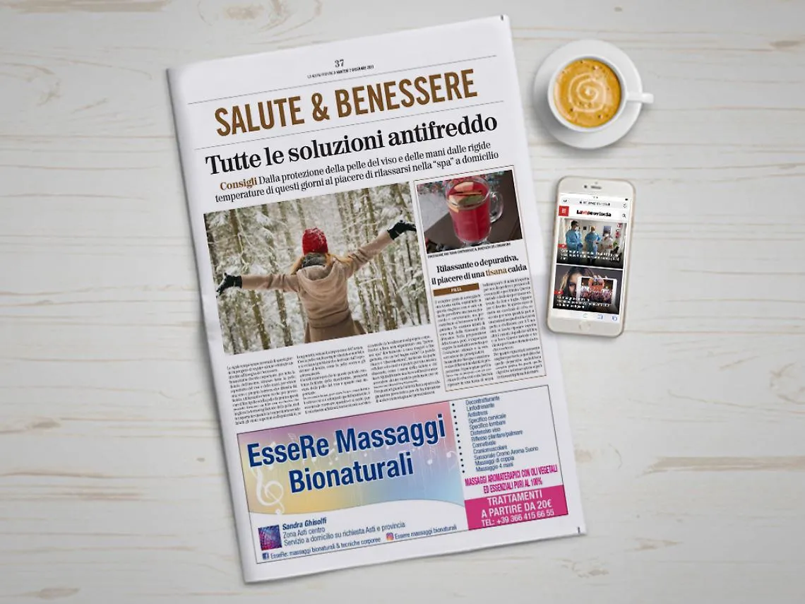 Salute e benessere dicembre 2021 mockup