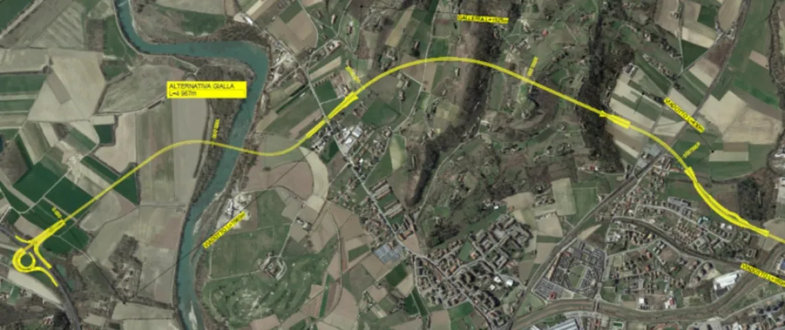 tracciato giallo