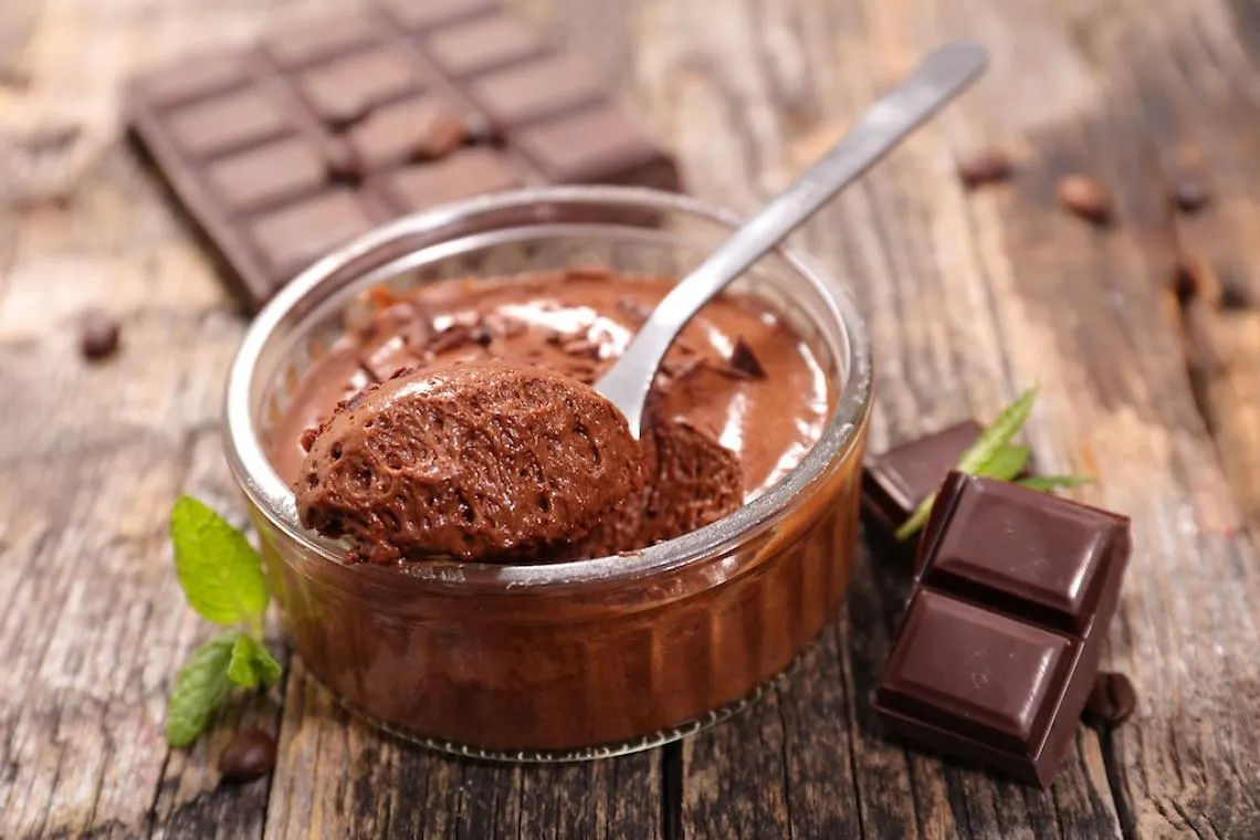 homemade chocolate mousse