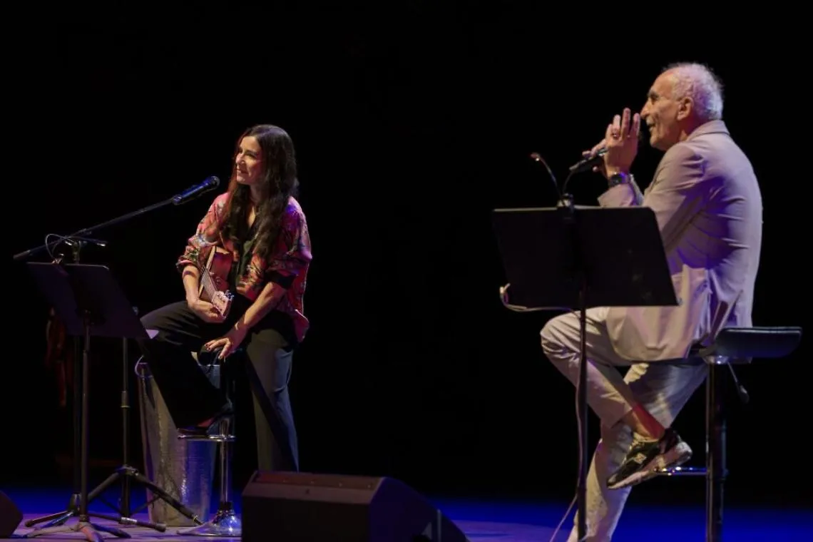 Paola Turci&amp;Gino Castaldo Teatro Romano Festival della Bellezza