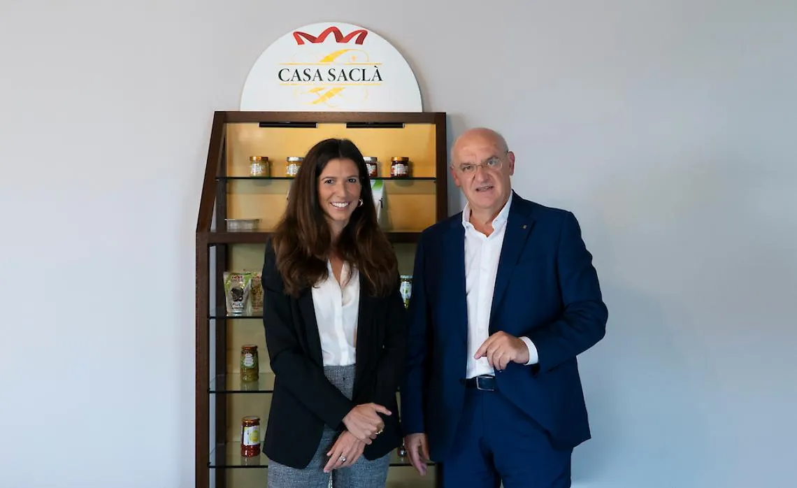 Chiara Ercole CEO Sacl&agrave; e Carlo Demartini AD Banca di Asti