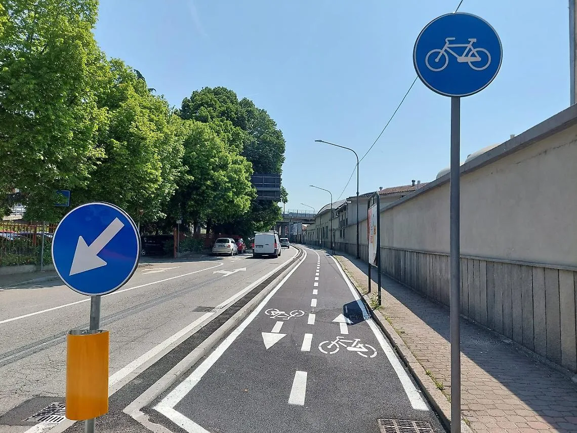 Nuova corsia ciclabile di corso Alfieri Asti8