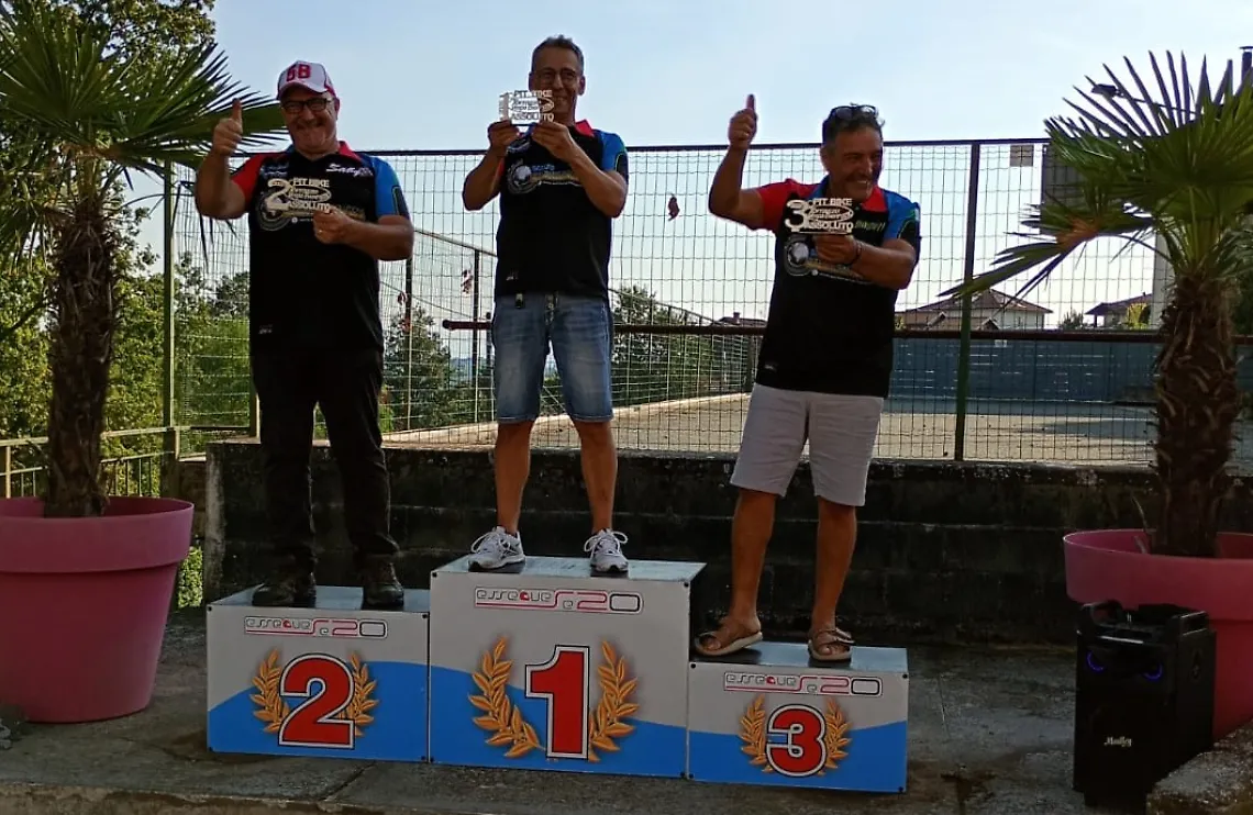 Il team sul podio