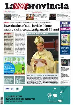 La Prima pagina del giornale in edicola oggi