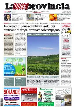 La Prima pagina del giornale in edicola oggi