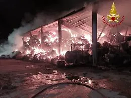 Salvato dal genero che lo ha portato via dall'incendio  dentro una coperta bagnata
