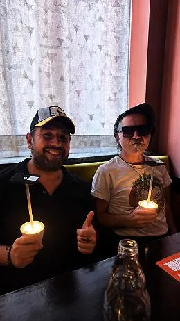 Piero Pel&ugrave; a pranzo da "Viotti ristorante & burger house" 