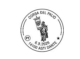Ad Asti un nuovo annullo filatelico in occasione del Palio di Asti 2026