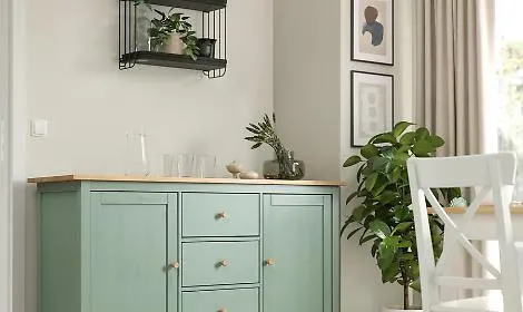 Idee per decorare la superficie superiore dei mobili d'appoggio in estate